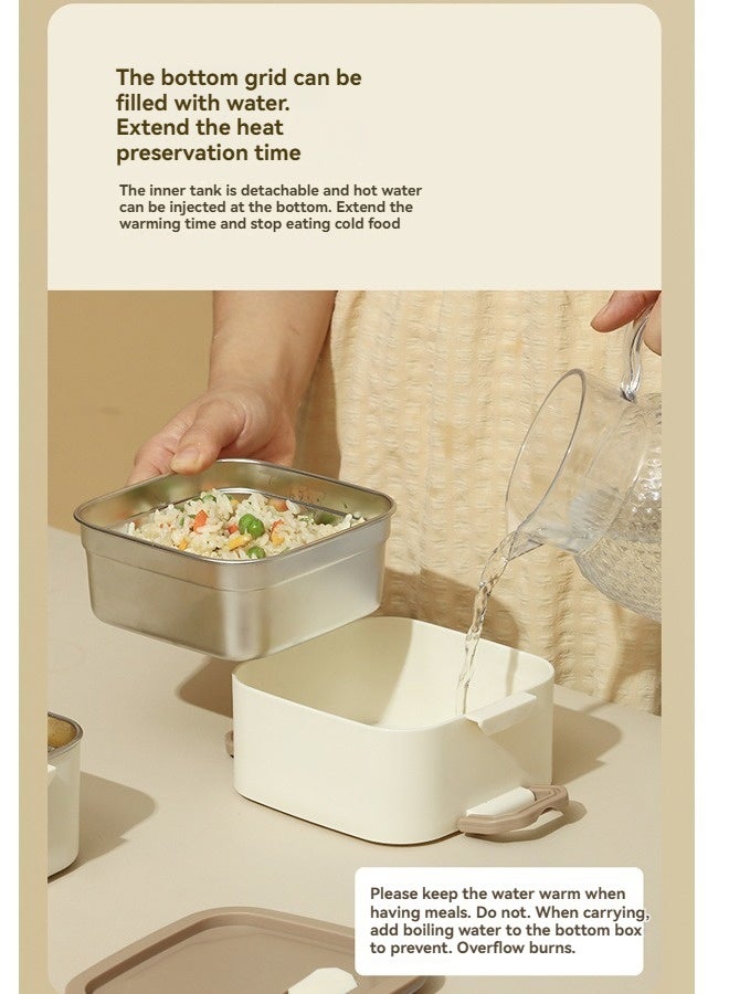 Beauenty Microwaveable 3 Tier Thermal Lunch Box Portable Insulated Lunch Containers With Bag, Leakproof Stackable Stainless Steel Food Container For Adults Kids - Image 5